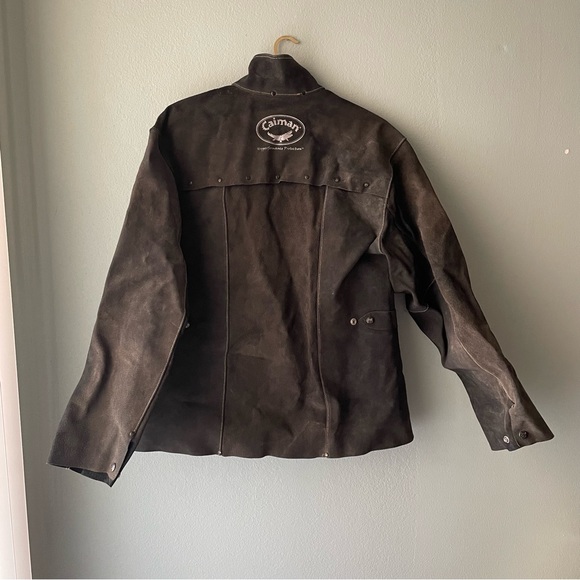 Caiman | Boarhide Black Leather Welding Jacket - Picture 3 of 13